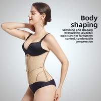 Faja Reductora Deportiva de Nylon Transpirable con Soporte Lumbar y Abdominal, Diseño de Malla de 21 Varillas, Efecto Moldeador de Cintura y Espalda Alta, Ideal para Verano