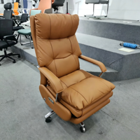 Fauteuil inclinable multifonctionnel en cuir véritable, canapé-lit de luxe moderne pour salon, avec rangement, modulaire, pour appartement et centre commercial