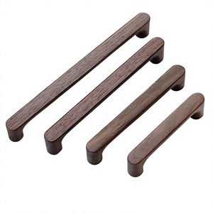 Juego de tiradores redondos de madera para gabinetes, diseño moderno, hechos a mano, ligeros, duraderos, para montaje en puerta, decoración de muebles de cocina para interiores/exteriores - Product Image 4