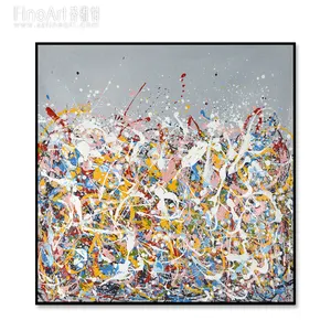 수제 패션 현대 벽 매달려 추상 pollock 그림