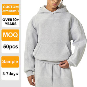 Sweat-shirt à capuche surdimensionné de qualité supérieure, personnalisé avec broderie, en tissu épais, dégradé, vierge, 400 GSM, pour la vente en gros - Product Image 1