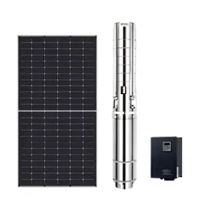 solarwasserpumpensystem 5 kw 5,5 kw ac dc 4" auslass-solarpanel für landwirtschaft bewässerung tauchwasserpumpe