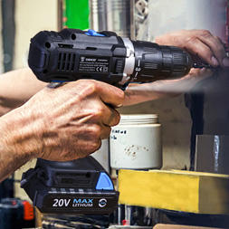 <span class=keywords><strong>DEKO</strong></span> GCD serie DU3 20V SET2 <span class=keywords><strong>destornillador</strong></span> eléctrico TALADRO ATORNILLADOR de impacto de conductor 20V Max DC batería de iones de litio - Product Image 3