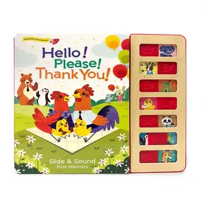 Factory Customize Children Fairy Tales Animal Story Sounds English Sound Book