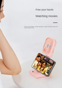 Ventilateur portable USB pliable ultra-silencieux à tour de cou, corps en plastique, design fin, 3 vitesses, batterie 1500 mAh, pour usage extérieur et sur bureau - Product Image 6