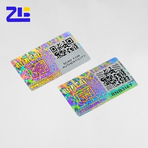 Tùy Chỉnh Holographic Nối Tiếp Số Sticker Với Mã <span class=keywords><strong>QR</strong></span> Scratch Off Dán Ảnh Ba Chiều - Product Image 1