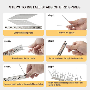 Dispositivo Antipájaros de Acero Inoxidable de Alta Calidad en Oferta, Púas de Control de Aves - Product Image 5