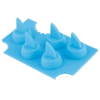 Moule à glaçons en silicone souple en forme d'aileron de requin, compatible lave-vaisselle, non toxique