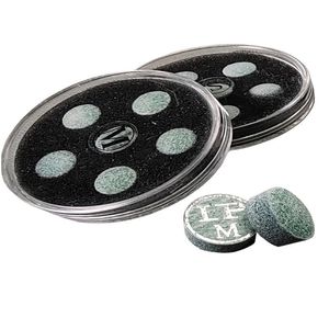 Embouts de queue de billard en cuir monocouche hautement élastiques 11 mm LP-3 Noir pour billard et snooker Huit pièces - Product Image 3