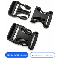 Boucle à dégagement latéral réglable en plastique professionnel de 20 mm - Sûre, robuste et écologique pour sacs à dos et bagages
