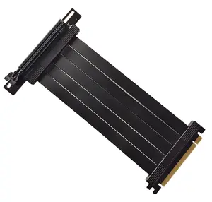 KBQCONN 90 מעלות גבוהה מהירות משחקי Pcie 4.0 X16 Riser כבל מסוכך Pci express Gen4 הארכת כבל