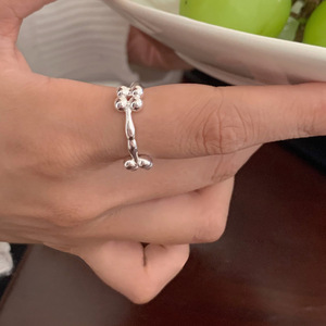 S925 <b>Sterling</b> <b>Silver</b> Open Branch <b>Ring</b> Minimalist <b>Adjustable</b> Unisex Everyday Wear Jewelry - Product Image 2