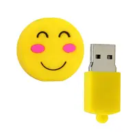 แฟลชไดรฟ์ปากกา USB แสดงอารมณ์ใบหน้ายิ้ม,เมมโมรี่สติ๊ก USB การ์ตูน2.0 1GB 2GB 4GB 8GB 16GB 32GB 64GB