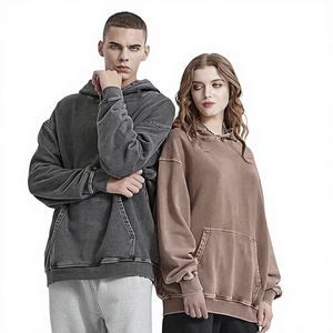 Women's Oversized Acid Wash Hoodie Wholesale Bulk Orders Luxury Quality Heavy Weight Oversized Fit Custom Print Front ODM - Product Image 1