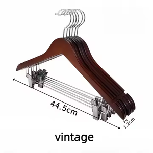 In legno massello appendiabiti a un livello in ferro ganci clip in tessuto per appendere pantaloni camera da letto soggiorno anche per la pulizia del bagno - Product Image 2