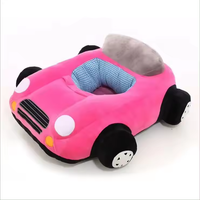 Sofá de asiento de apoyo para bebé/silla de aprendizaje para bebé en forma de coche suave de felpa/sofá cómodo para mantener la postura sentada