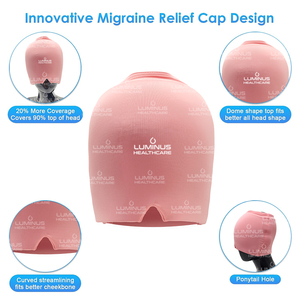 Capuchon de glace en <span class=keywords><strong>gel</strong></span> personnalisé en Offre Spéciale compresse chaude et froide Capuchon de soulagement de la migraine Capuchon de tête réutilisable Thérapie chaude et froide - Product Image 5