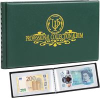 40 pochettes 20 feuilles Album de collecte de billets de banque Porte-billets en dollars transparents Livre de stockage d'argent mondial