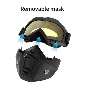 <span class=keywords><strong>Lunettes</strong></span> de ski, de <span class=keywords><strong>moto</strong></span> et de cyclisme photochromiques Liveer réglables pour hommes, anti-poussière, respirantes, imperméables, coupe-vent, UV400 - Product Image 3