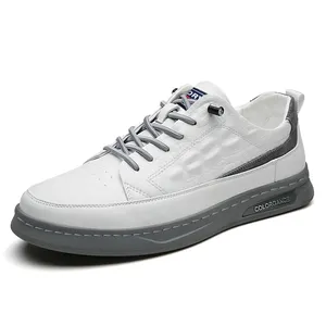 2023 novos estilos homens sapatos casuais sapatilhas outros moda branco estilo caminhada sapatos sapatos de couro para homens crocodilo padrão