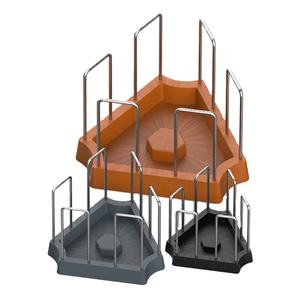 NOMOY PET yeni üç renk üç boyutları ada kaplumbağa besleyici gıda su kasesi çıkarılabilir Metal çit ile - Product Image 1