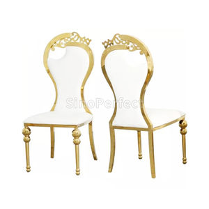 Chaise de banquet empilable en acier inoxydable doré pour événements, mariages, hôtels et restaurants - Vente chaude Sinoperfect - Product Image 1