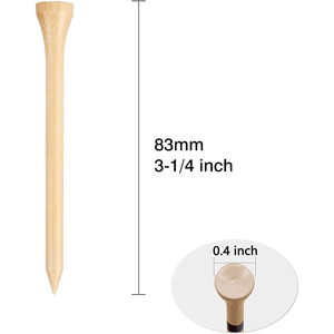 Bamboo <b>Golf</b> Tees 42mm 54mm 70mm 83mm Durable For <b>Golf</b> Practice - Product Image 5