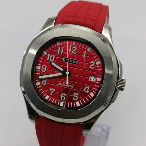 Montre mécanique SEILOCE NH35 unisexe, classique, bracelet en caoutchouc, montre de mode pour homme - Product Image 4