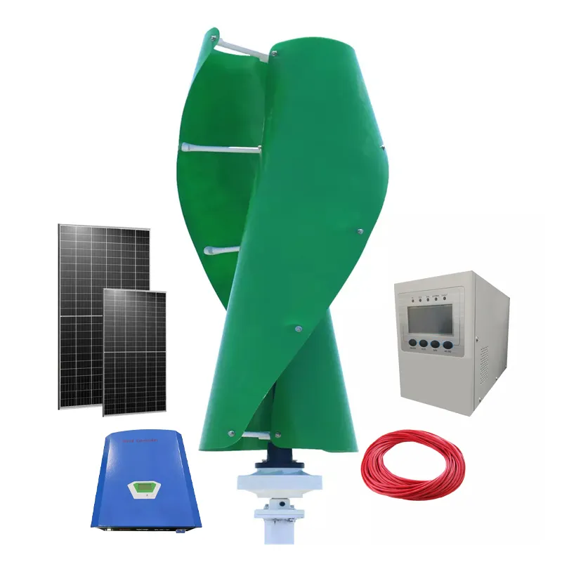 Manufacturer 2000w Wind Solar Hybrid Power System Wind Generator Low Rpm Wind Turbines