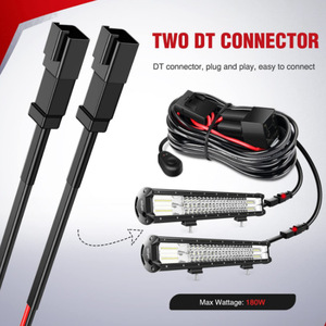 Arnés de cableado para tira de luces LED de 12V con doble salida y interruptor para iluminación interior de automóviles - Product Image 2