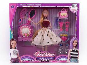 Set di Bambole da 11,5 Pollici per Giochi di Moda per Bambine, Giocattolo con Vestiti per Bambole - Product Image 2