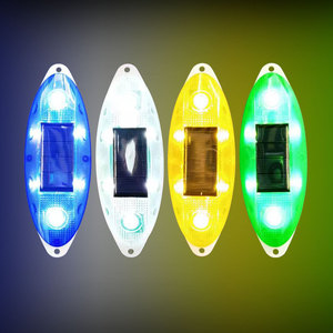 Nouveaux produits rouge bleu Led solaire voyant d'avertissement de <span class=keywords><strong>trafic</strong></span> contour indiquant le feu de position multi couleurs clignotant - Product Image 2