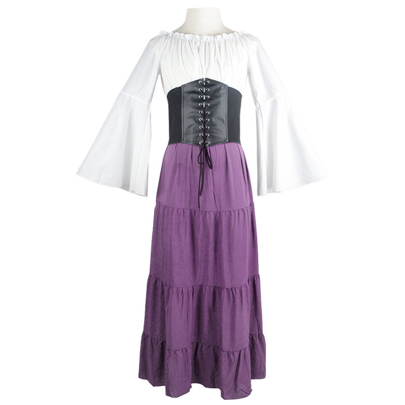 Purple [belted waist]