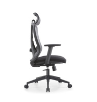 Chaise de bureau ergonomique moderne avec cadre chromé et dossier en maille, incluse pour les dirigeants