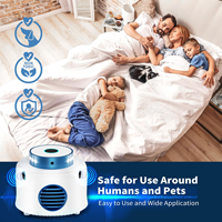 X-Pest Indoor Pest Antiparasitaire Répulsif Rongeur Ultrasonique à 360 Degrés Avec 9pcs Lumières Clignotantes et 6 Haut-parleurs Repousser Rat Souris Répulsif
