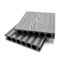25mm Épaissir Wpc Bois Plastique Plancher Extérieur Terrasse Pont Panneau Composite pour Parc Piscine