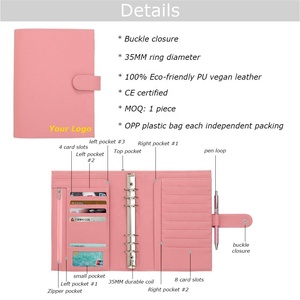 Yihe สมุดวางแผนวางแผนงานหนังลายเพบเบิล A5ขายดีที่สุด9สีใส่ได้ทุกเดือนสีชมพูม่วงดำ - Product Image 5