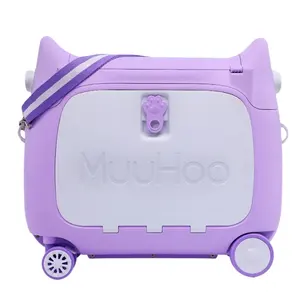 PP Classic and fashion Cute Kids Scooter Suitcase Bag Children Carry on Cabin Travel Rolling Luggage on Wheels Children Gift Box