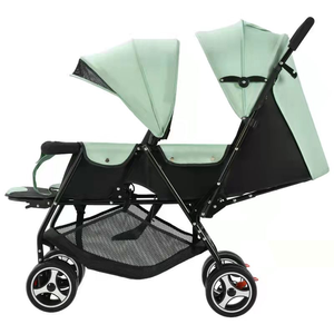 Cochecito de bebé para gemelos, se puede usar para sentarse y acostarse delante y detrás de los cochecitos grandes y pequeños - Product Image 5