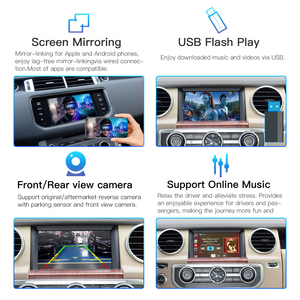Carabc Android <span class=keywords><strong>Auto</strong></span> Multimédia Sans Fil <span class=keywords><strong>Apple</strong></span> <span class=keywords><strong>CarPlay</strong></span> pour Land Rover Jaguar F-Type / Jaguar XF / XE avec Lecteur DVD Bosch Navigation - Product Image 4