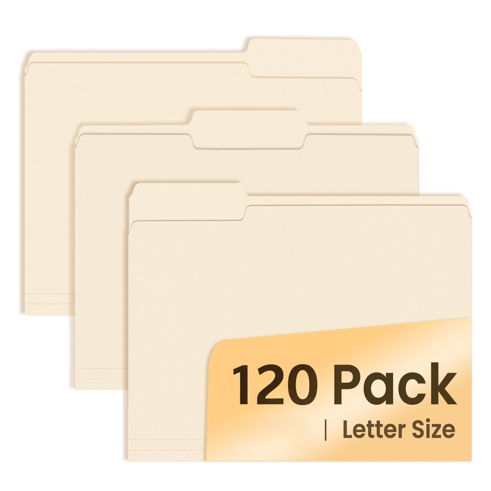 Aazon.co : BAZIC Anila File Folder 1/3 Cut Letter Size, Left Right