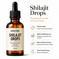 Gouttes de Shilajit à Marque Blanche OEM, Extrait de Résine Minérale Liquide, Complément Alimentaire, Formule Botanique, Vente en Gros Directe, Marque Personnalisée