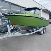 21ft 6.25m Aluminium Cabin Cruiser Sport Yacht Speed Boat pour Profisher Power Fishing Boat Moteur hors-bord pour la vente de loisirs