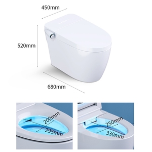 Tek parça elektrikli klozet lavabo otomatik gömme sensör su dolap seramik banyo akıllı tuvalet kase