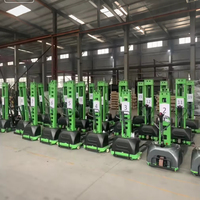 Chariot élévateur semi-électrique autoporté à conduite piétonne pour allées étroites de 2 tonnes, chariot élévateur à fourche électrique pour entrepôt, certifié CE