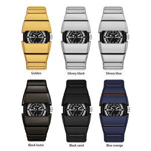 Reloj de Cuarzo Luminoso para Hombre Sanda 9503, Reloj de Pulsera con Correa de Armadura Multisección Resistente al Agua - Product Image 3