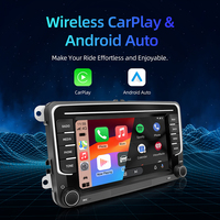 Autoradio universel Android 11 7 pouces VW avec navigation, CarPlay, radio FM, compatible GPS, Passat Golf MK5 MK6 Jetta T5 EOS