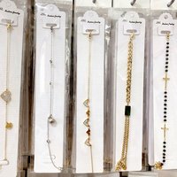 Bracelet en acier inoxydable pour femme, mélange d'or, d'argent et d'or rose, prix de gros abordable