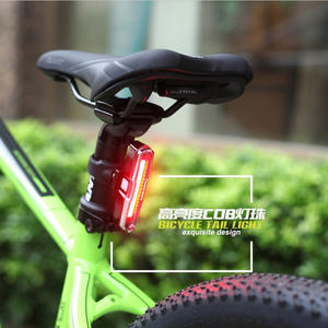 Ks – feu arrière de vélo LED rechargeable, 4 modes, étanche Ipx4, rouge, bleu, double faisceau, accessoires de vélo - Product Image 5