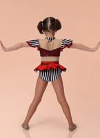 Costume de danse mignon en une seule pièce Stage Boutique, adapté aux petites danseuses, maille à paillettes, jazz, tenue de scène